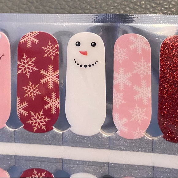 2 Nailwrap Sets Thanksgiving Christmas Pumpkin Fox Turkey, Snowman Flakes Heart - Picture 4 of 6